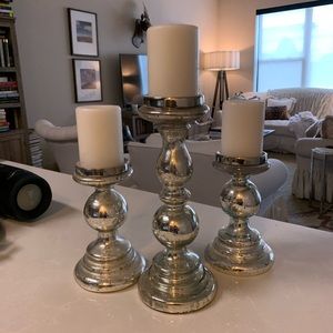 Pier 1 Mercury Glass Candle Holders Candelabra’s